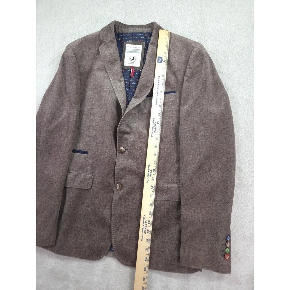 A Fish Named Fred Blazer Mens 38R Velour Sport Coat